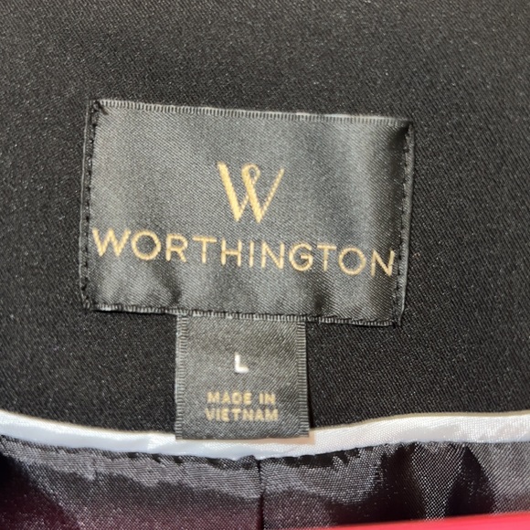 Women's Black Worthington Blazer Large - Picture 3 of 3